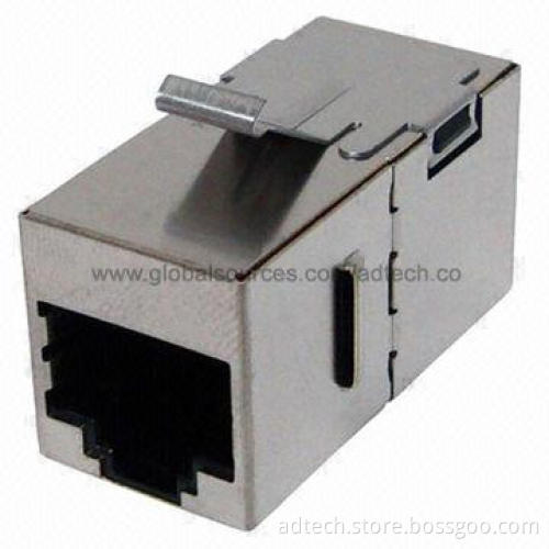 FTP Inline Coupler Cat5e RJ45 Modular Jack with RJ45 to RJ45 Connector